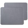 Two Counter Silicone Dish Drying Mats - Extra Large, 24" X 18" (61 X 45.7cm) - Set of 2 Flexible Rubber Drying Mats, Heat-Resistant Silicone Trivets,