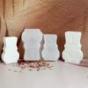 Sturdy Reusable Silicone Craft Mould Christmas Nutcrackers Shape for Candle Making and Art Projects
