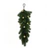 Christmas Pine Hanging Branch, Artificial 23 Inch Display Accent with Top Loop for Home Wall, Entry and Window Use