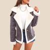 New Plush Lapel Winter Coat: Warm Casual Style Jacket