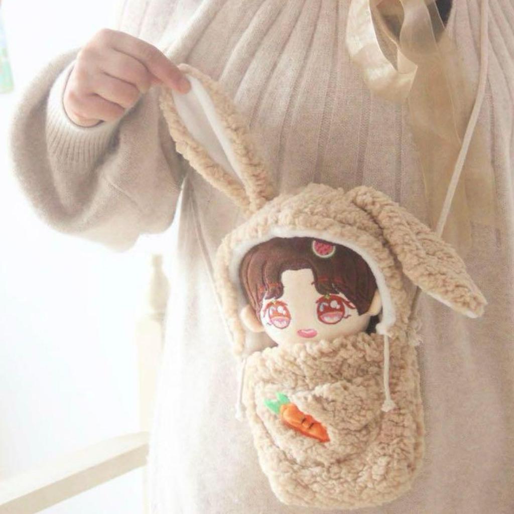 [USED] Rabbit-shaped Outing Bag for 20cm Stuffed Animals (Jungkook)
