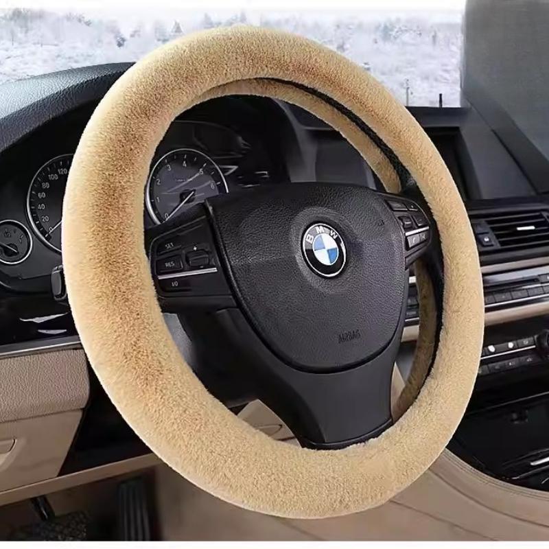 Universal Charm Vinter Varm Mjuk Plysch Bil Rattskydd Mode Bildekoration