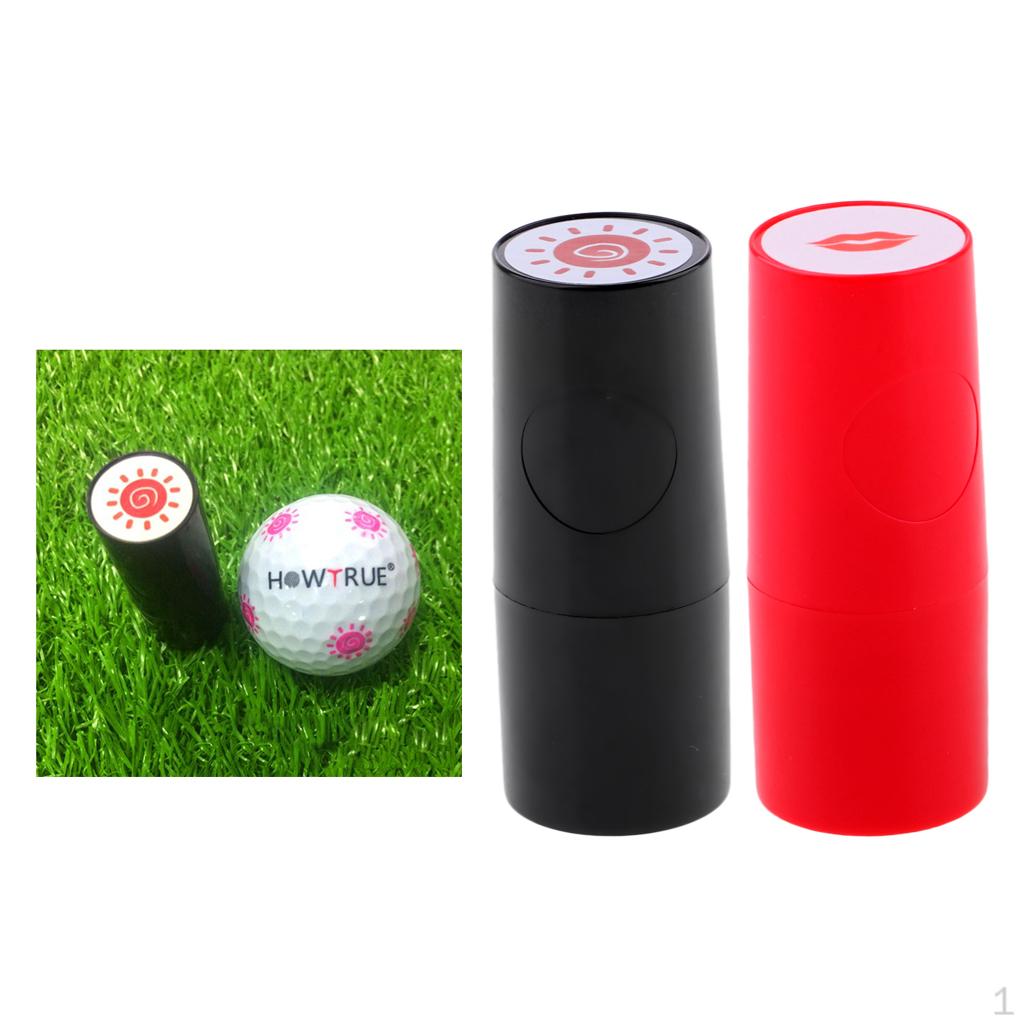 2Pcs / Pack Colorfast Golf Club Ball Stampers Stamp Marker - Sun and Lips