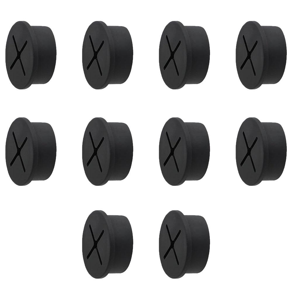 2/4/6/8/10/12Pcs Desk Cord Grommet Wire Hole Cover Line Outlet Port Threading Box Cover Cable Passing Box Office Cable Organizer