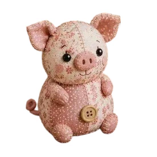 DIY Patchwork Animal Kit Hand Sewing Craft Set with Pre-Cut B