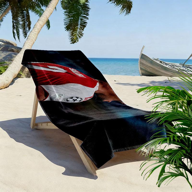 William Saliba Print Beach Towel, Large Soft Quick Dry Towel for Beach Camping Swimming