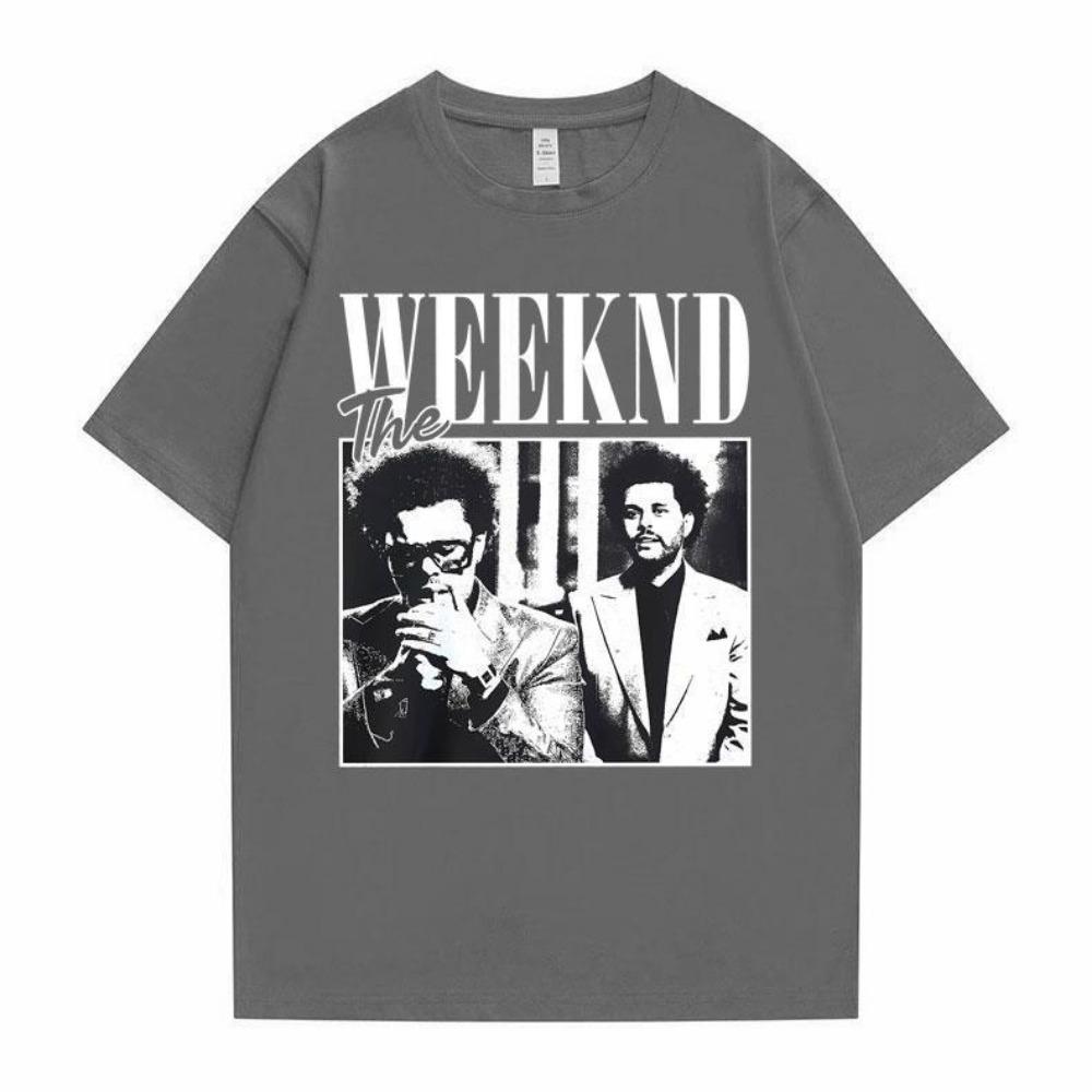Chanteur Pop Artiste The Weeknd Impression Anime Hauts T-shirts Vêtements T-shirt Femme Femme Dessin Animé T-shirt Manches Courtes Filles T-shirt