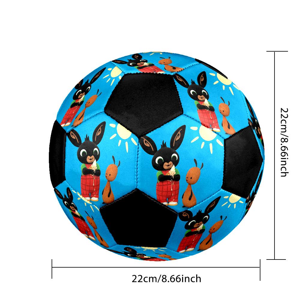 Bing Soccer Ball Colorful All Ages Machine Stitched PVC Competition Ready Durable High-Bounce.SIZE5