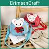 Rabbit And Mouse Shoulder Bag Adjustable Shoulder Strap Childrens Design Zipper