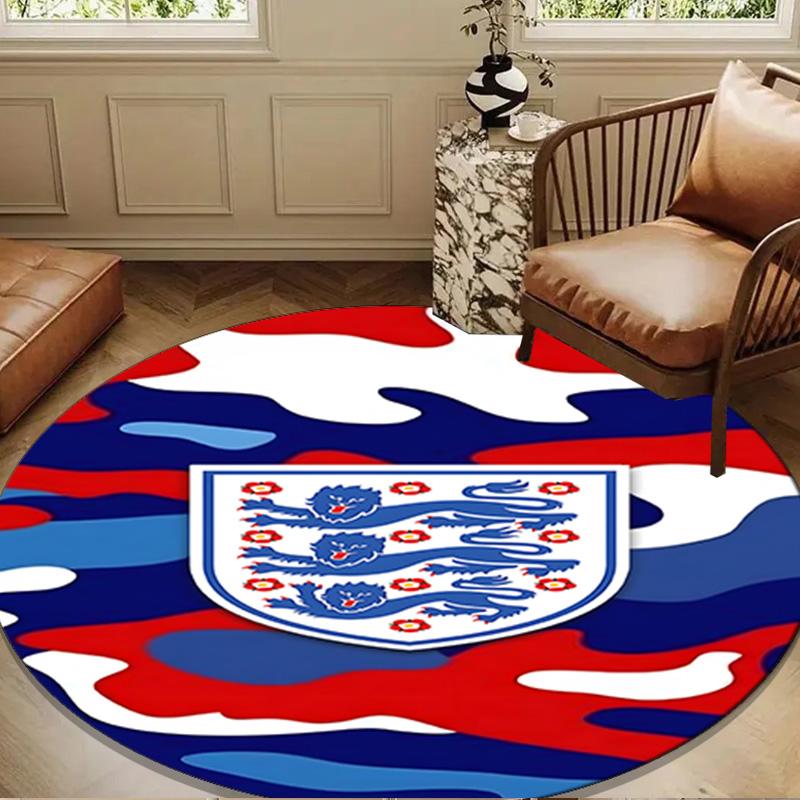 EnglCoat Of Arms Round mat Home Decor, Chair rug For livingroom,Bedroom, doormat home decor Birthday Gift Christmas Gifts