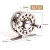 Aluminium Fly Fishing Reel 40# 50# 60# Left/Right Hand Interchangeable CNC Machine Fly Ice Fishing Wheel for Winter Fisherman 260319