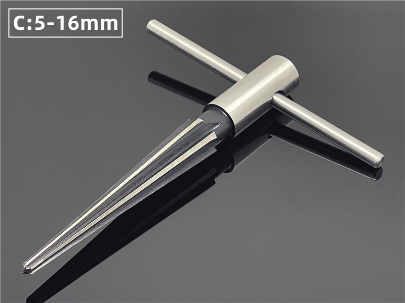 Taper Reamer Hand Metal Bridge Reamer Deburring Enlarge Pin Hole Handheld Reamer Wood Plastic Drilling Chamfer Reaming Tools