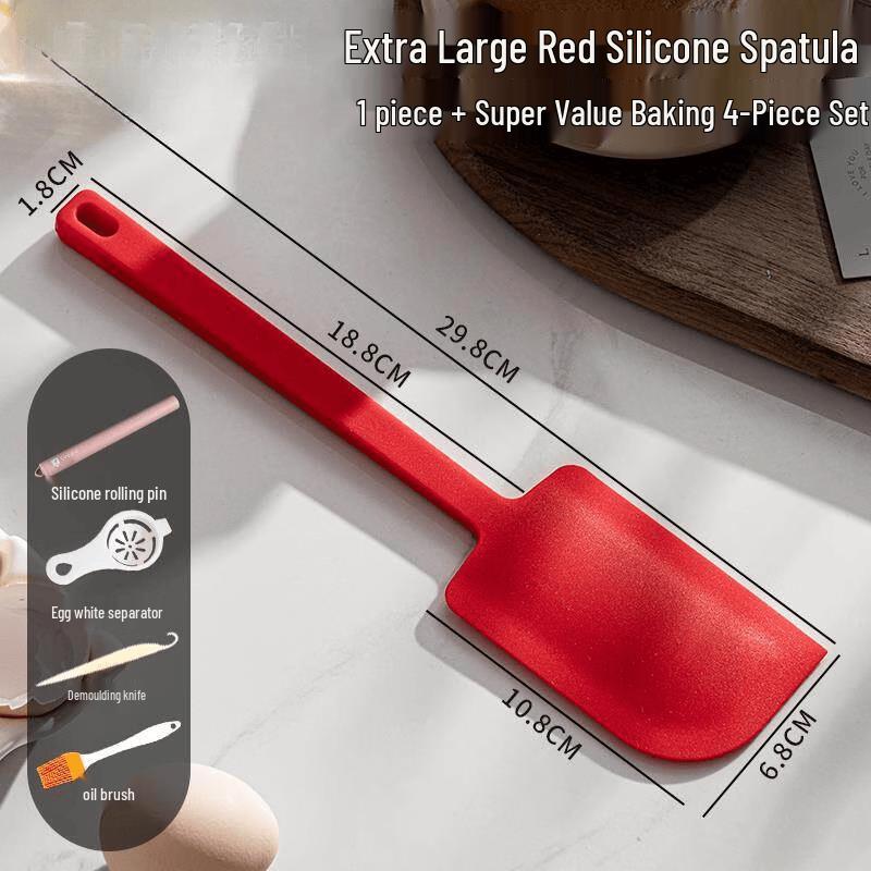 Food-Grade Silicone Baking Spatula 5-Piece Set