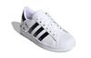 adidas Originales SUPERSTAR Calzado de Skateboarding para Niños Bajo de Estampado Floral Resistente al Desgaste Blanco Niños de 3 a 7 Años FW0777