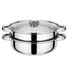28cm Stainless Steel Double-Layer Steamer Pot