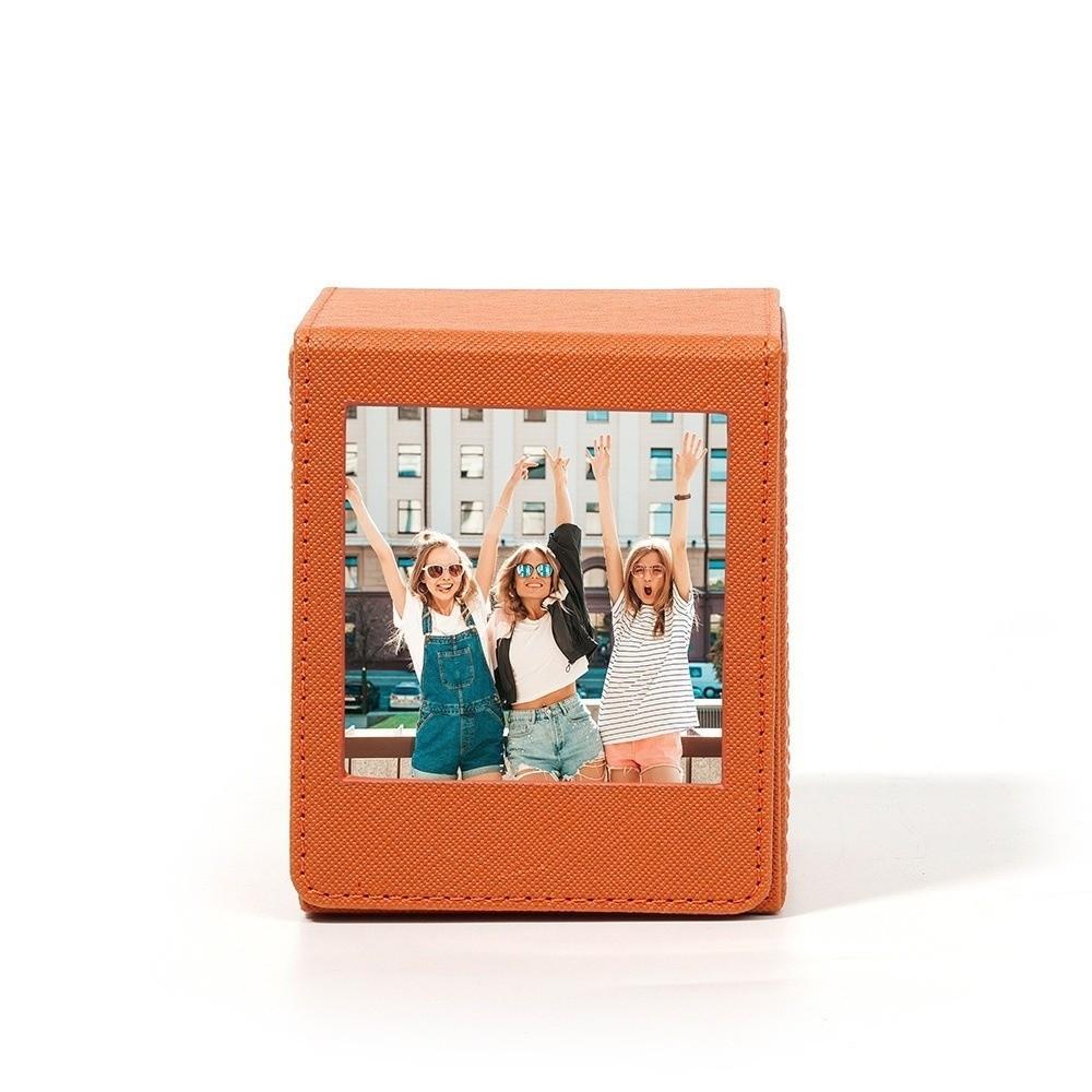 Magnetic 3-Inch Photo Storage Box Large Capacity Photo Holder Game Cards Storage Box  Family Photos