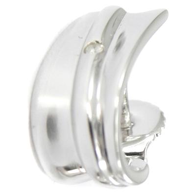 [I2912] - Silver Half Hoop Earrings 'Câlin'