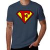 Super F T-Shirt cute tops Aesthetic clothing plus sizes oversized T-shirt men