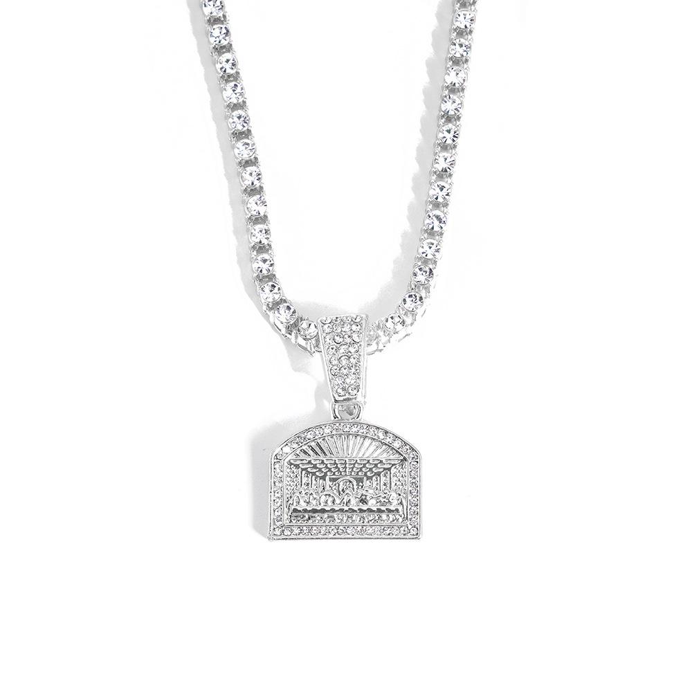 4mm Iced Out Tennis Chain Necklace Hip Hop CZ Rhinestone Cuban Link Chain Unisex Street Fashion Jewelry Gift