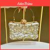 Gold Silver Black Pu Embroidered Party Handbag With Phone Pocket For Women