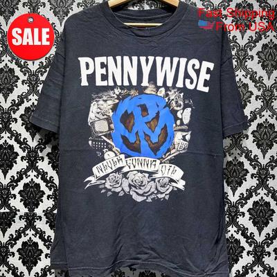 Pennywise Tour de Banda Regalo Para Fan Talla Completa S a 5XL Camiseta Camiseta Unisex
