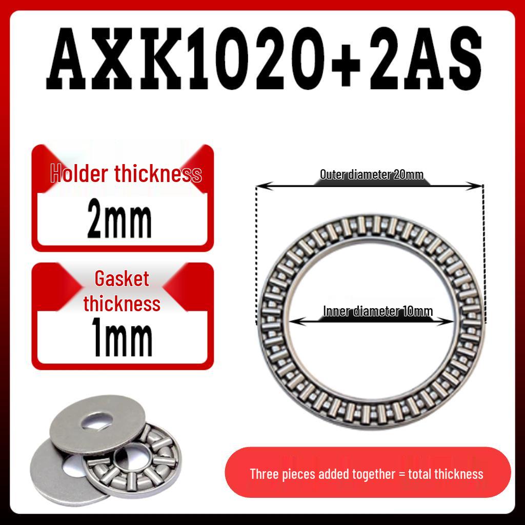 AXK Axial-Nadellager (Identifikation: 5-50 mm, Flach)