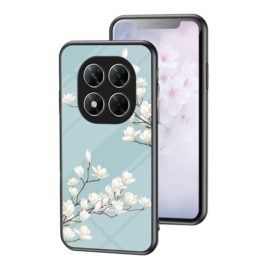 

Чехол из закаленного стекла с цветочным рисунком для Xiaomi Redmi Note 14S 14 Pro Plus 5G Poco X7 M7 F7 15 Ultra A5 X 7 F 7 M 7 Note14 S с рисунком розы Redmi Note 14 Pro 4G