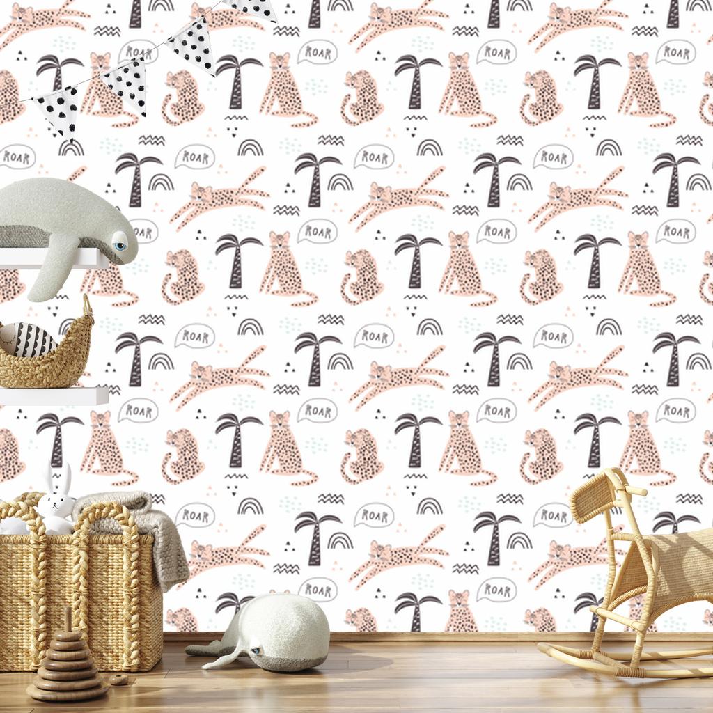 Wild Animals Cats Wallpaper for Living Room and Bedroom 50x1000