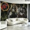 Slayer Band Wall Tapestry Aesthetic Wall Hanging Printed Fabric Blanket Decorative Tapestries for Bedroom Living Room Home Decor