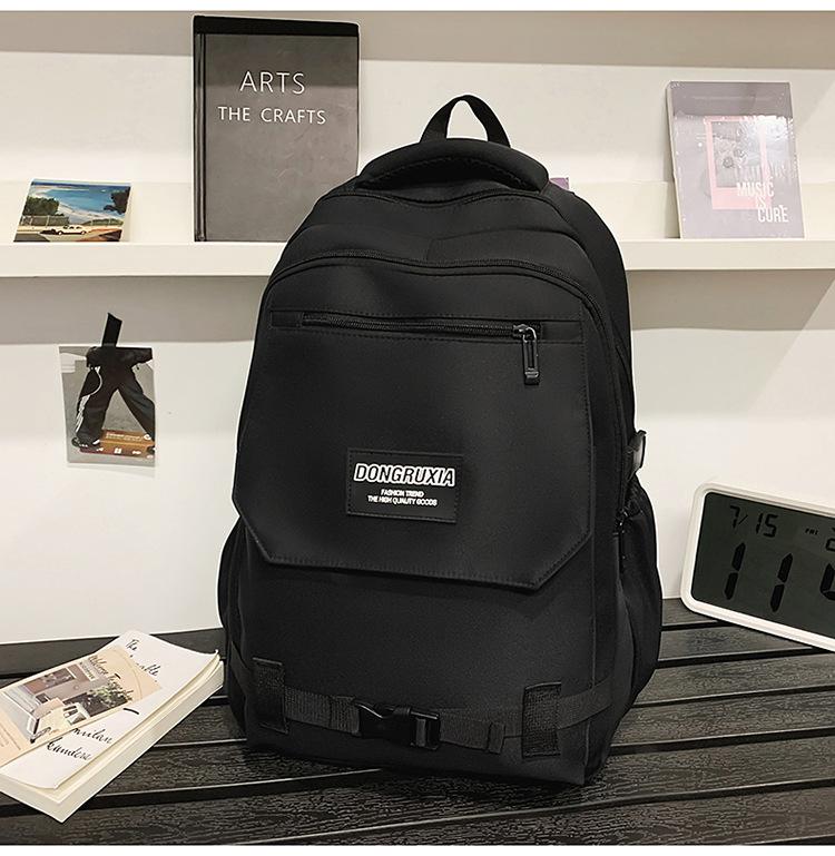 School bag new school bag men's Korean version ins trendy tooling style large capacity middle and high school students multi-compartment casual