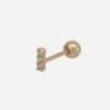 Youngglow 14k Mini Cubic Bar Piercing