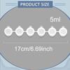 50 Piezas Tiras de Botes de Pintura Vacíos Contenedores Acrílicos con Tapa para Cumpleaños
