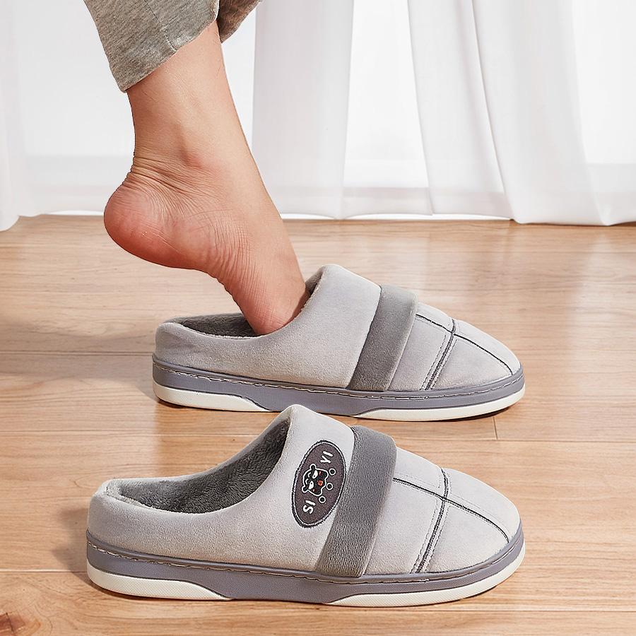 Flanelové pantofle pánské Kostkované TPR podrážka teplé paměťová pěna měkké domácí pantofle zima pohodlné protiskluzové vysoká kvalita domů s podporou klenby