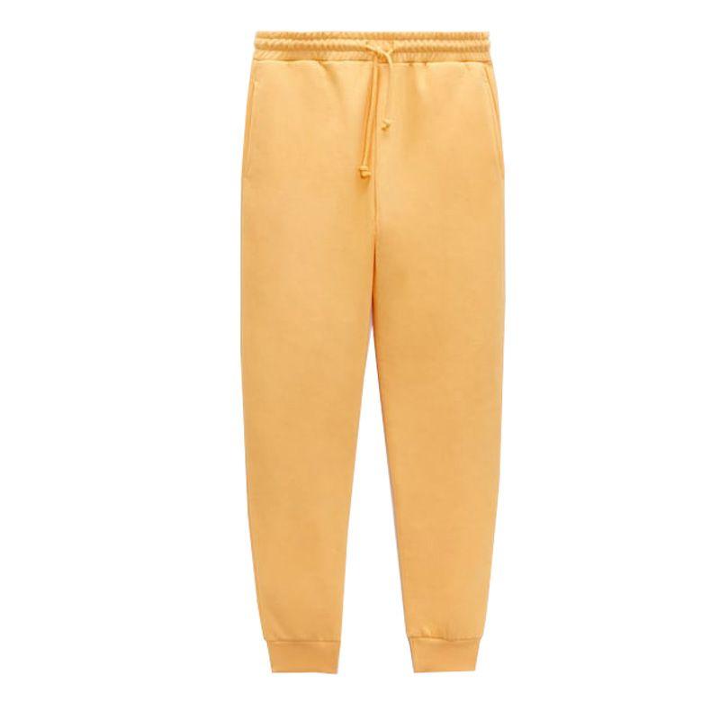 

Новинка Эластичные Джоггеры с Высокой Посадкой в Рубчик Свободный Пуловер Yellow Pants L