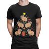 Capybara Christmas Ornaunisext Tree Novelty Graphic 100 Cotton Tshirt Capybara Tees Tops For Unisex