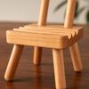 Wood Phone Holder Wood Chair Phone Stand Cute Mini Wooden Chair Shape Phone Holder Stand for Mobilephone Cellphone Smartphone