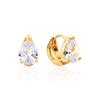 Teardrop Cubic Point One-Touch Earrings SHER0061