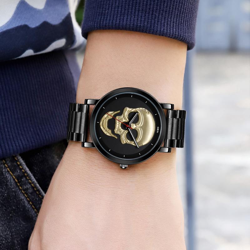 Trendy Skull Watch Ladies Niche Creative Stainless Steel Watch Waterproof Premium Watch