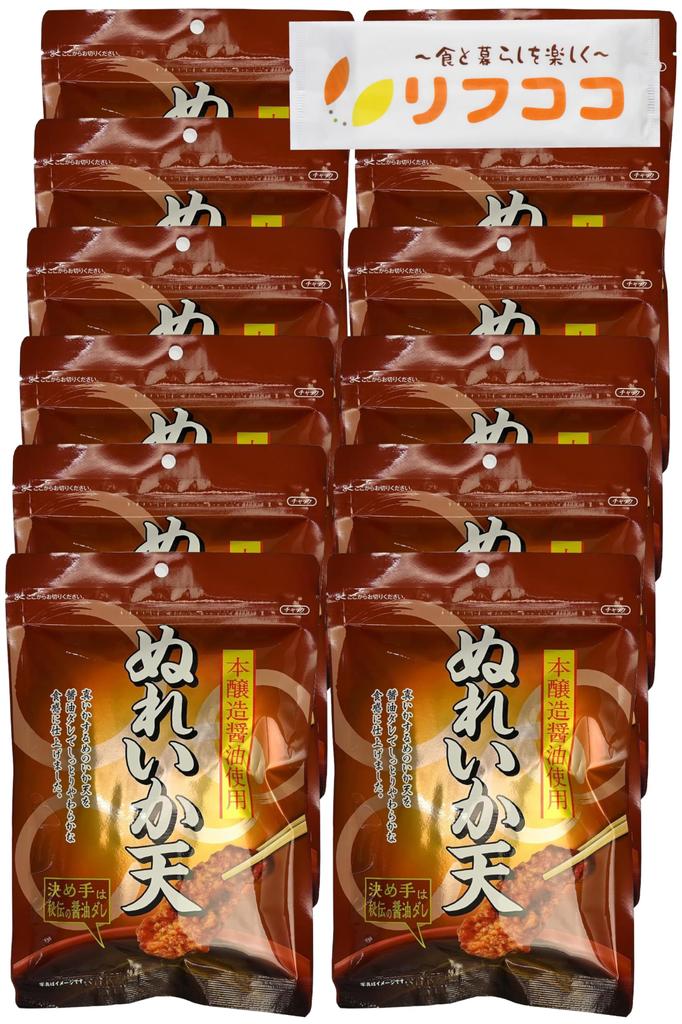 Daiko Foods Nureikaten Squid 55g x 12 Bags Made with Honjozo Soy Perfect as a Snack or Wet Rice Cracker (Moist Tempura) (Bulk Purchase) Sauce,