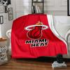 Miami Heat Theme Printed Blanket - Perfect for Couch, Bed, Travel & Outdoor Use | Machine Washable, Cozy & Durable.