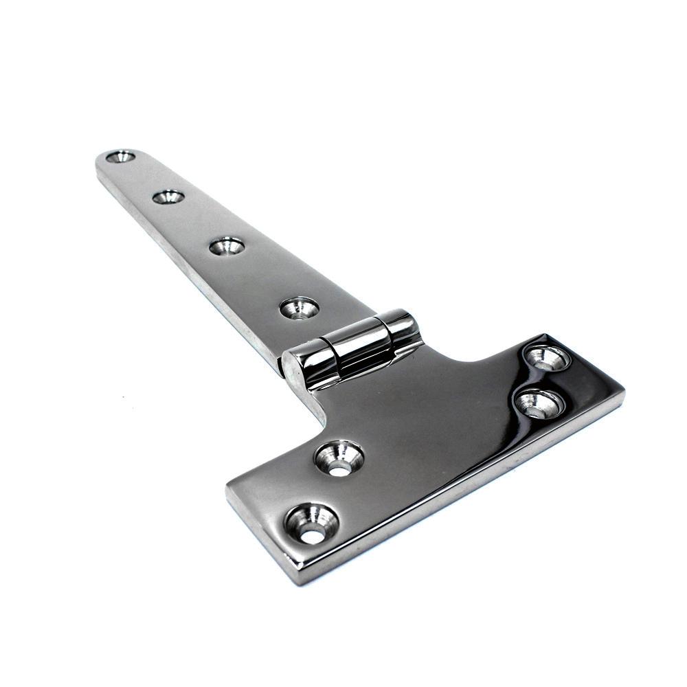 Heavy-Duty Stainless Steel T Strap Hinge for Boat Deck Marine Hardware Accessories Including Hatch Door Furniture Hatch Door
