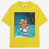 Funny Dripped Out Chicken Meme Print Tshirts Humor Chicken with Shoes Unisex Unisex T Shirt Creativity Popular Loose Cotton Tshirt
