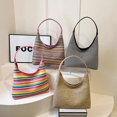 Beuteltasche, Handtasche mit großem Fassungsvermögen, Urlaubsstrand-Achsel-Einzelschultertasche