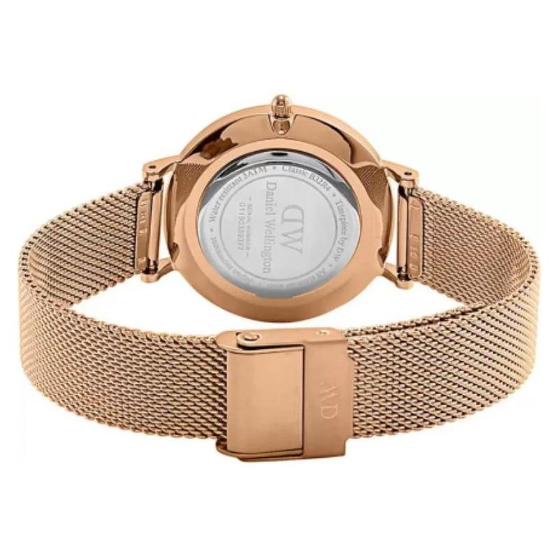 DANIEL WELLINGTON European and American Watches Men's Watch Quartz Movement Stainless Steel Strap 36mm White Dial Men's Watch Fashionable DW00100305