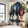 Animal Abstract Patterns Pattern Modern Style Bathroom Shower Curtain With 12 Hooks Home Bathroom Decor And Accessories