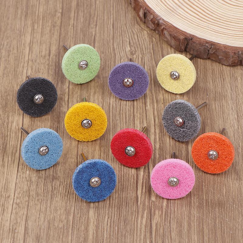 2/11Pcs Abrasive Polishing Disc Set 3/32''-2.35Mm Shank For Cleaning Sanding Rust Removal Deburring Metal Wood Stone