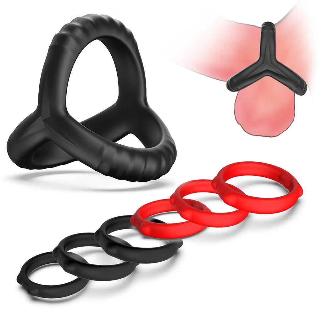Silicone Cock Ring Delay for Male Foreplay and Restraint