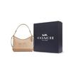 Coach Laurel 31 Horse And Carriage Pattern PVC Shoulder Bag Large Women Shoulder Bag Light-Yellow CAK91-IMLG6