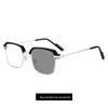 Chic Women's Color-Changing Photochromic Glasses – Stylish Large Frames, Blue Light Blocking, Natural Look, Prescription-Ready.