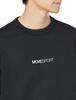 Long Long Sleeve Descente Waffle Crew Neck Hard Stretch MVSP BK S [Move Sports] T-shirt T-Shirt S.F.TECH (DMMWJC22)